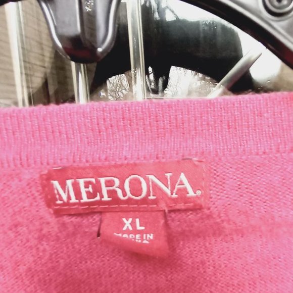 Merona Fuschia Pink Sweater Size XL - Picture 6 of 6